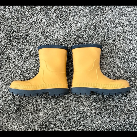 ZARA Lined Wellies Rain Boots Yellow Size 30 or 12 - Picture 6 of 11